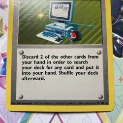 Pokemon TCG - COMPUTER SEARCH - #71 - RARE - UNLIMITED - BASE SET (1999) - NM - Image 2