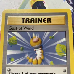Pokemon TCG Gust of Wind Base Set 93/102 Regular Unlimited Common Trainer - Image 3
