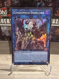 YuGiOh! Condemned Darklord - Super Rare 1st Edition (MZMU-EN107) - Image 1