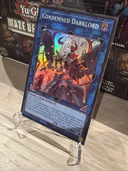 YuGiOh! Condemned Darklord - Super Rare 1st Edition (MZMU-EN107) - Image 2
