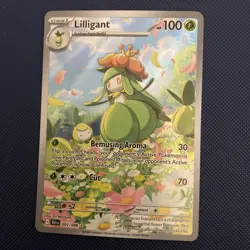 Pokemon TCG Lilligant 092/086 Black Bolt Illustration Rare Card - Image 1