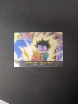 Pokemon Topps EP1 “I Choose You!” | TV Animation Episode Card | Blue Logo | NM - Image 1