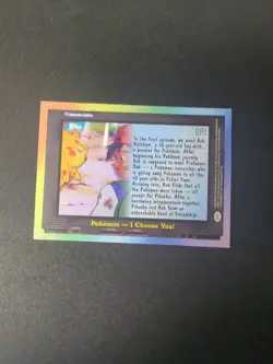 Pokemon Topps EP1 “I Choose You!” | TV Animation Episode Card | Blue Logo | NM - Image 2