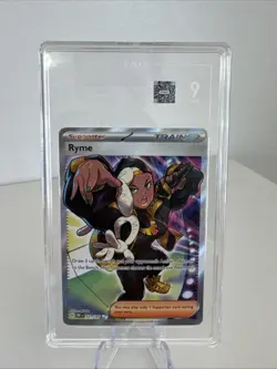 CGC 9 Ryme Full Art 221/197 2023 Pokemon Obsidian Flames Card 8041 - Image 1