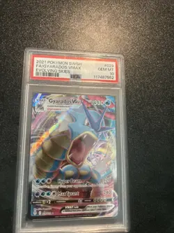 Pokemon Gyarados VMAX TCG Full Art Holo Ultra Rare Dynamax Card 029/203 - Image 1