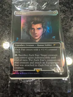 MTG Zack Fair Foil Promo Card P0001 FFVII Rebirth Final Fantasy In Pack - Image 4