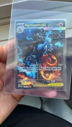 Pokemon Mega Charizard X EX 125/094 Flashfire EN Secret Rare Holo 360 HP - Image 1