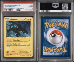 2013 Pokemon B&W Zekrom Holo Cosmos Plasma Freeze 39/116 PSA 6 Low Pop - Image 3
