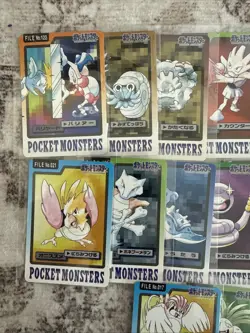 Pokemon 1997 Bandai Carddass Lot 18 Cards Japanese Vintage NM-LP - Image 2