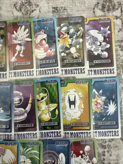 Pokemon 1997 Bandai Carddass Lot 18 Cards Japanese Vintage NM-LP - Image 3