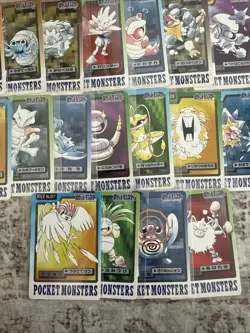Pokemon 1997 Bandai Carddass Lot 18 Cards Japanese Vintage NM-LP - Image 4