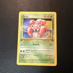 # Paras 59/64 1st Edition Jungle Pokemon TCG Vintage WoTC 1999 Near Mint NM - Image 1