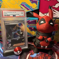 2024 POKEMON PAF EN-PALDEAN FATES SPECIAL ILLUSTRATION RARE #239 PENNY PSA 9 - Image 2