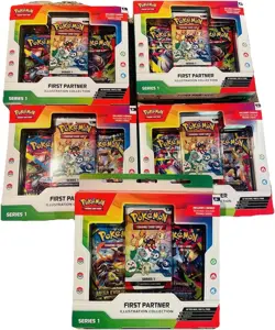 Pokemon First Partner Pack Series 1 Promo Box Lot of 5 - Image 1