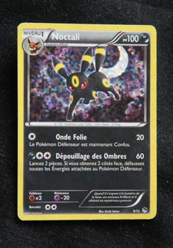 Pokemon "Noctali / Umbreon" 9/12 *Holo* McDonald's 2013 - French - Played - Image 1