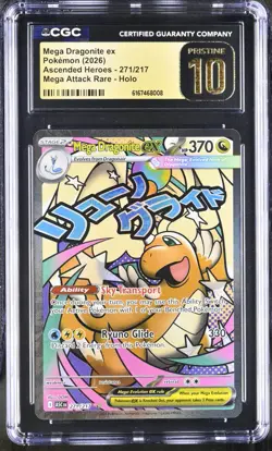 Pokemon Mega Dragonite ex 271/217 Ultra Rare Ascended Heroes - CGC 10 PRISTINE - Image 1