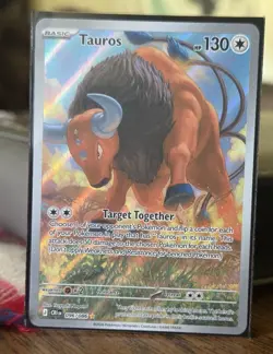 Pokemon Tauros Illustration Rare Full Art Holo 096/086 - Chaos Rising - NM - Image 1