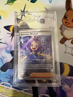 Pokemon Acerola's Mischief 165/132 Me01 Mega Evolution Ultra Rare Holo EN TAG - Image 1