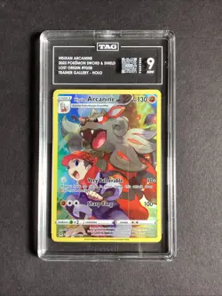 Hisuian Arcanine TG08/TG30 TAG 9 Lost Origins Trainer Gallery Holo Pokemon - Image 1