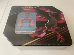 Pokemon Crown Zenith Galarian Moltres Tin NEW FACTORY SEALED 5 Packs - Image 1
