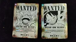 One Piece Wanted Poster Card Set (2pcs) OP05-119 SRC & OP13-118 SRC | Luffy - Image 1