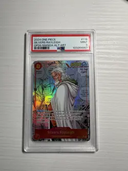 Silvers Rayleigh One Piece Alternative Manga Op-08, Gradata Psa 9 - Image 1