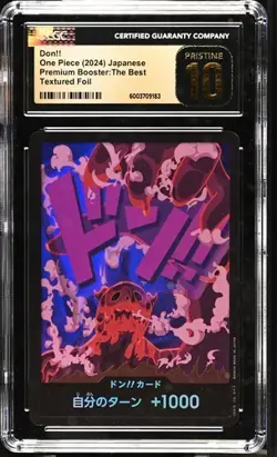 ✨✨ CGC 10 Pristine One Piece Don!! Premium Booster Best Textured Foil Jpn Card - Image 1