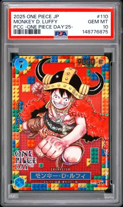 Monkey D. Luffy PSA10 2025 One Piece Japanese One Piece Day'25- #110 - Image 1