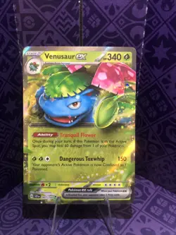 Pokemon Venusaur EX Card 001/142 Stellar Crown Double Rare Holo NM - Image 1