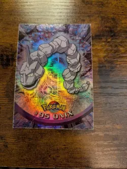 Onix #95 Topps TV Animation Edition Holo Pokemon Card - Image 1