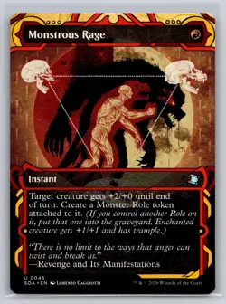 Monstrous Rage 45 Secrets of Strixhaven: Mystical Archive MTG NM - Image 1