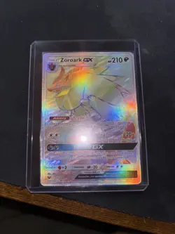 Zoroark GX 77/73 Shining Legends Rainbow Secret Rare Pokemon Card LP - Image 1