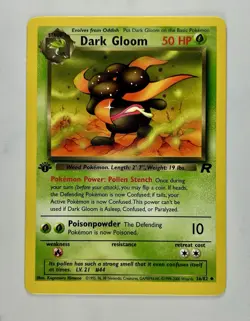 Dark Gloom 2000 Pokemon Team Rocket 1st Edition Uncommon #36/82 * Near Mint - Image 1