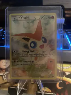 Pokemon TCG Victini Black Star Promos XY117 Holo Full Art - Image 1
