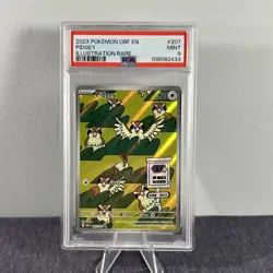 2023 Pokemon SV Obsidian Flames Pidgey #207/197 PSA 9 - Image 1