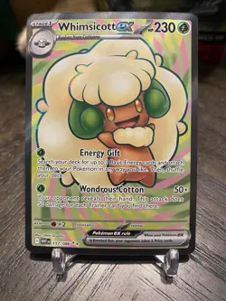 Whimsicott ex - 157/086 White Flare Full Art Pokemon - NM/MINT - Image 1