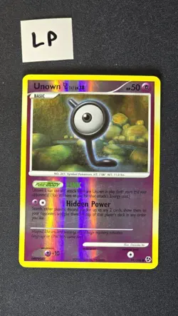 Unown L Holo 91/106 LP Pokemon Great Encounters Series - Image 1