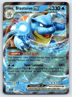 Blastoise ex 30/142 Double Rare Stellar Crown Pokemon Near Mint - Image 1