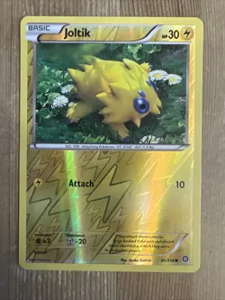 Pokemon TCG Joltik Steam Siege 41/114 Reverse Holo Common LP - Image 1