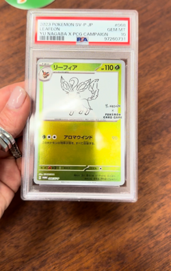 2023 Leafeon Yu Nagaba 068/SV-P Promo Japanese Pokemon PSA 10 GEM MINT - Image 2