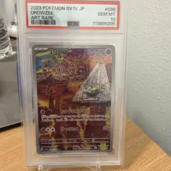 2023 Pokemon Scarlet and Violet EX Japanese Drowzee Art Rare Holo #86 PSA 10 - Image 1