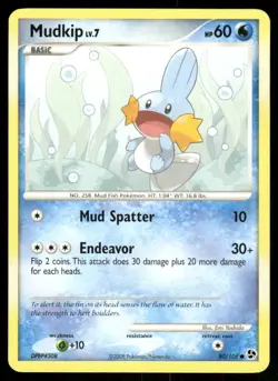 2008 Pokemon Mudkip Common Great Encounters 80/106 DMG - Image 1