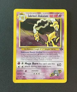 Wizards of the Coast Sabrina's Alakazam 16/132 Gym Challenge Holo Rare ENG 80HP - Image 1