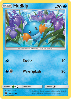 MUDKIP 33/168 C CELESTIAL STORM POKEMON MP TSUTSUI - Image 4