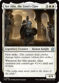 Syr Alin, the Lion's Claw - Near Mint MTG Foundations - Image 1