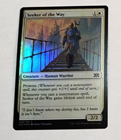 MTG Seeker Of The Way 028 2X2 Double Masters 2022 Foil Common NM x1 - Image 1