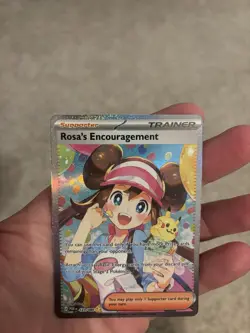 Pokemon TCG Rosa's Encouragement SIR Full Art Holo 123/088, Perfect Order, MINT - Image 4