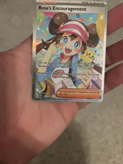 Pokemon TCG Rosa's Encouragement SIR Full Art Holo 123/088, Perfect Order, MINT - Image 5