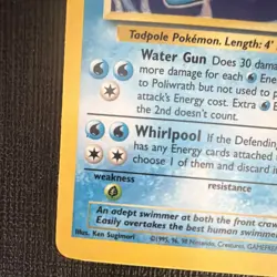 Pokemon TCG Poliwrath 13/102 Base Set Holo Rare 90 HP 1999 English Wizards - Image 3