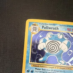 Pokemon TCG Poliwrath 13/102 Base Set Holo Rare 90 HP 1999 English Wizards - Image 4
